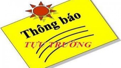 Thông báo lịch tựu trường năm học 2020-2021