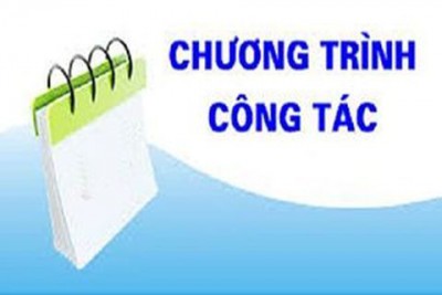 Chương trình công tác tháng 3/2022