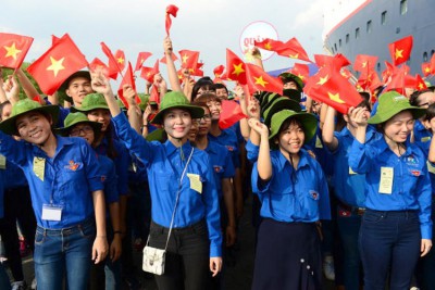 Tổ chức, hướng dẫn lễ kết nạp đoàn viên năm học 2021-2022