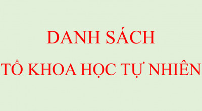 Danh sách thành viên tổ Khoa học tự nhiên năm học 2024 - 2025