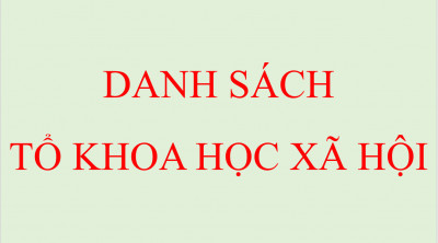 Danh sách thành viên tổ Khoa học xã hội năm học 2024 - 2025