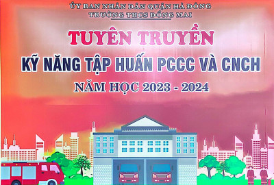 CHƯƠNG TRÌNH NGOẠI KHÓA PHÒNG CHÁY CHỮA CHÁY VÀ CỨU NẠN CỨU HỘ